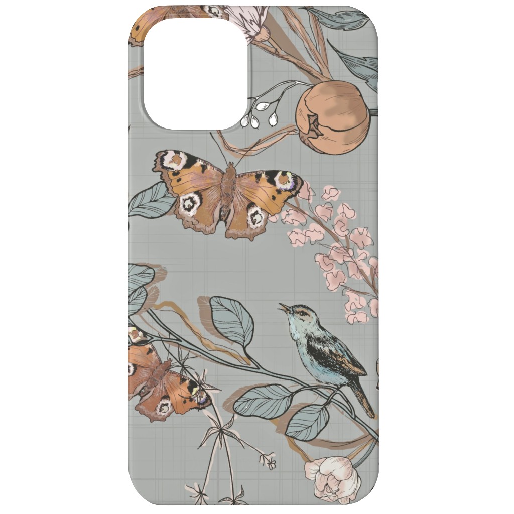 Naturalist - Antoinette Phone Case, Slim Case, Matte, iPhone 12, Gray, Gray