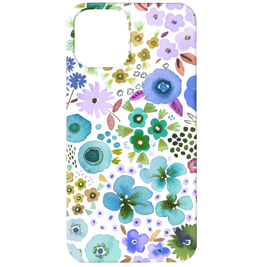 Artful Little Flowers - Multi Phone Case, Slim Case, Matte, iPhone 12, Multicolor