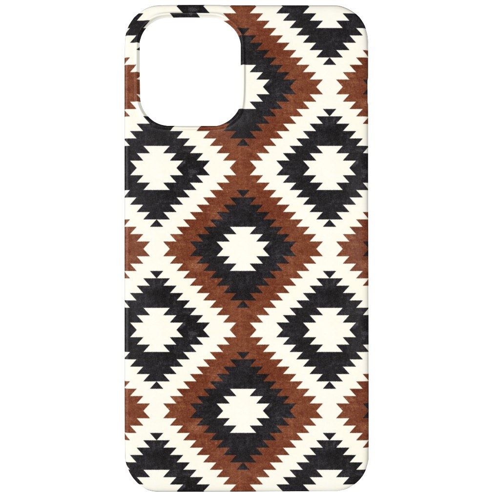 Aztec - Neutrals Phone Case, Slim Case, Matte, iPhone 12, Brown, Brown