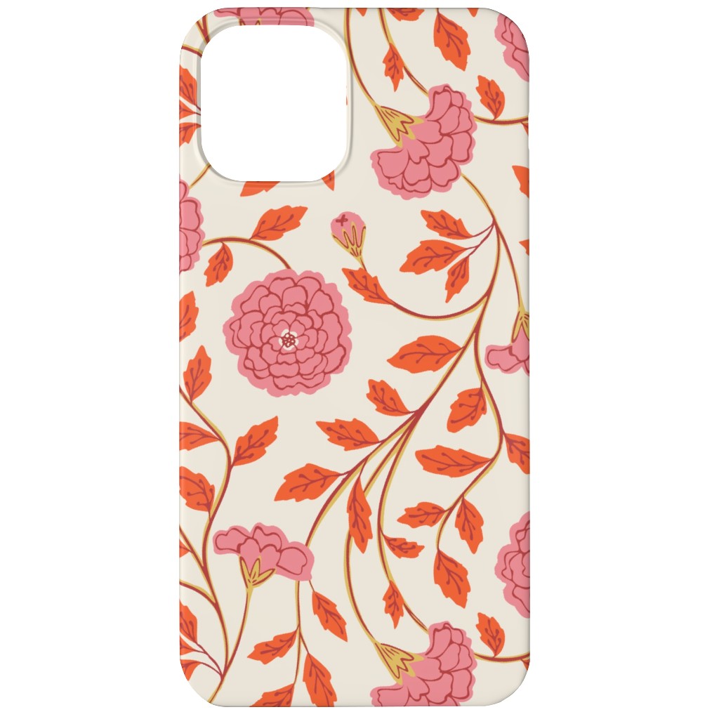 Naisha's Garden Phone Case, Slim Case, Matte, iPhone 12, Pink, Bright Pink