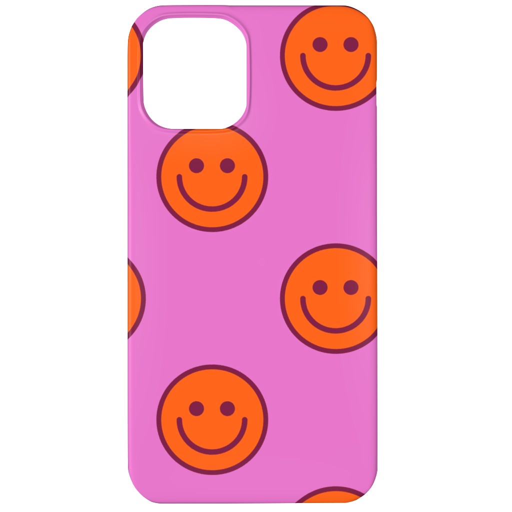 Smileys - Rasberry Sherbert Phone Case, Slim Case, Matte, iPhone 12, Pink, Bright Pink
