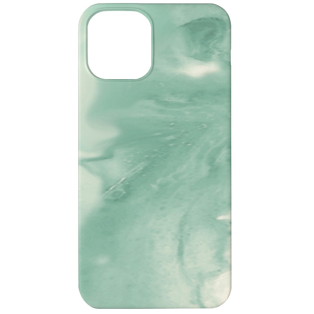 Abstract Watercolor Marble Phone Case, Slim Case, Matte, iPhone 12, Green