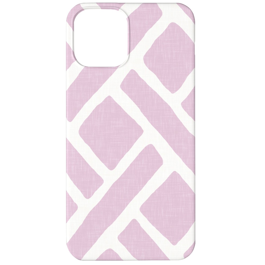 Savannah Trellis Phone Case, Slim Case, Matte, iPhone 12, Purple, Pansy