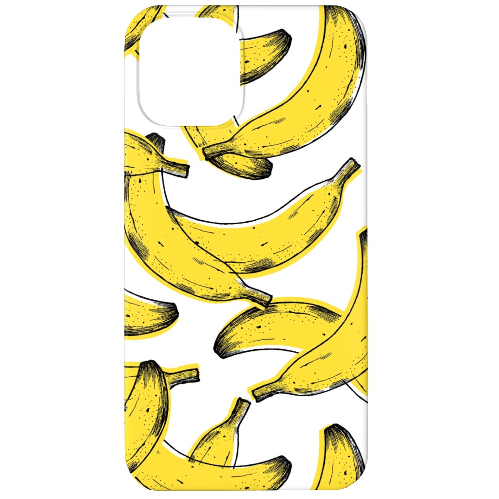Banana Phone Case, Slim Case, Matte, iPhone 12, Yellow