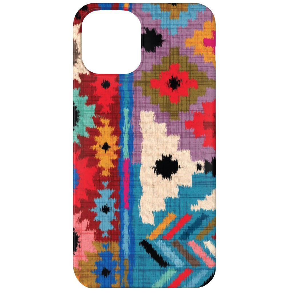 Kilim Ikat - Multi Phone Case, Slim Case, Matte, iPhone 12, Multicolor