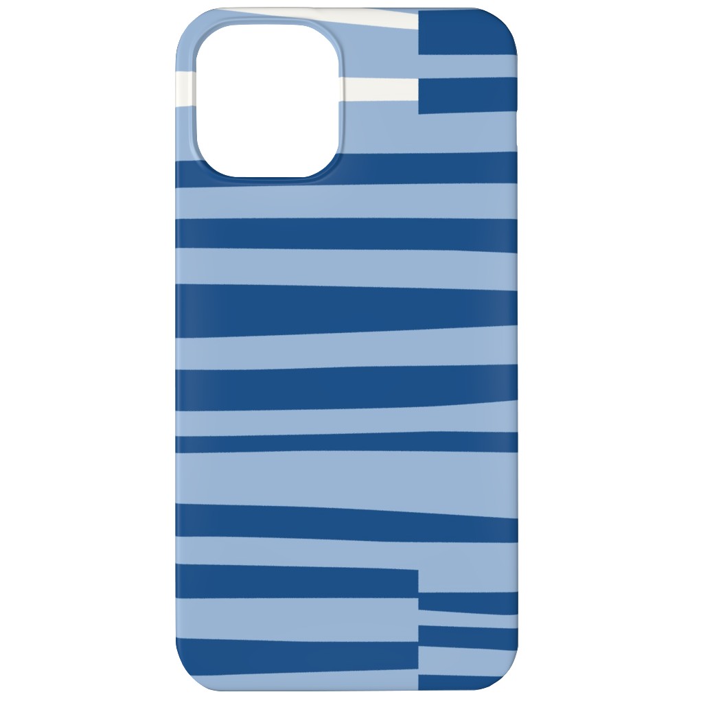 Twiggy Stripes Phone Case, Slim Case, Matte, iPhone 12, Blue, Light Blue
