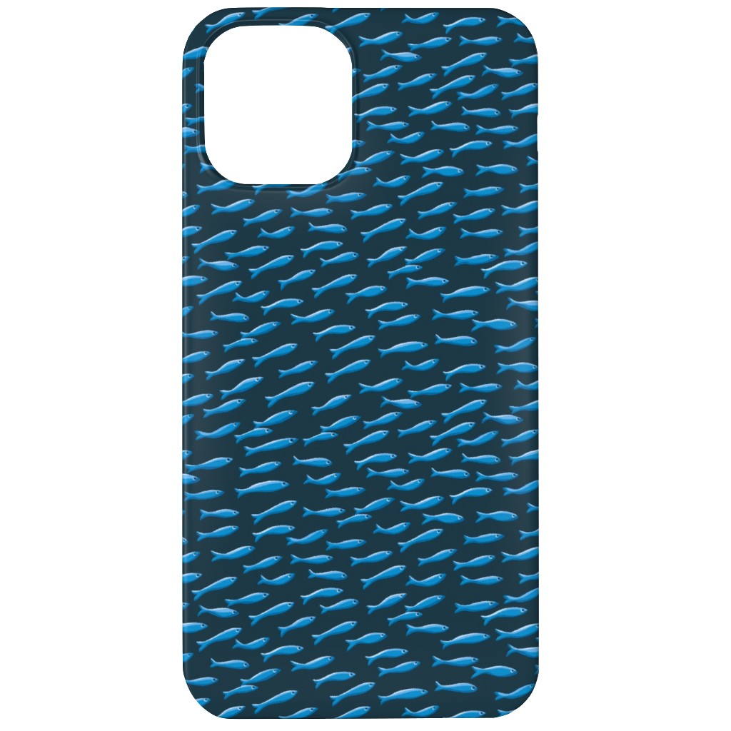 Blues and Shoal Phone Case, Slim Case, Matte, iPhone 12, Blue