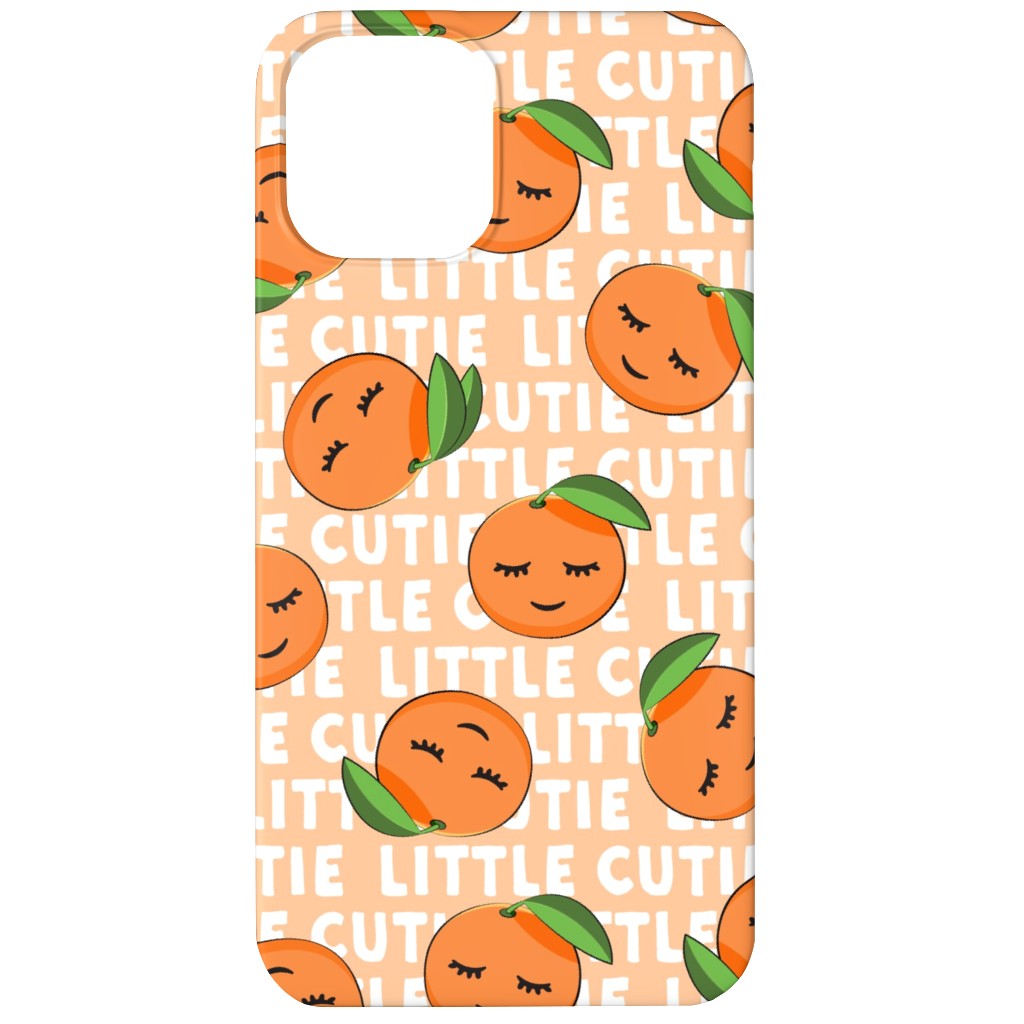 Little Cutie - Happy Oranges - Orange Phone Case, Slim Case, Matte, iPhone 12, Orange, Orange