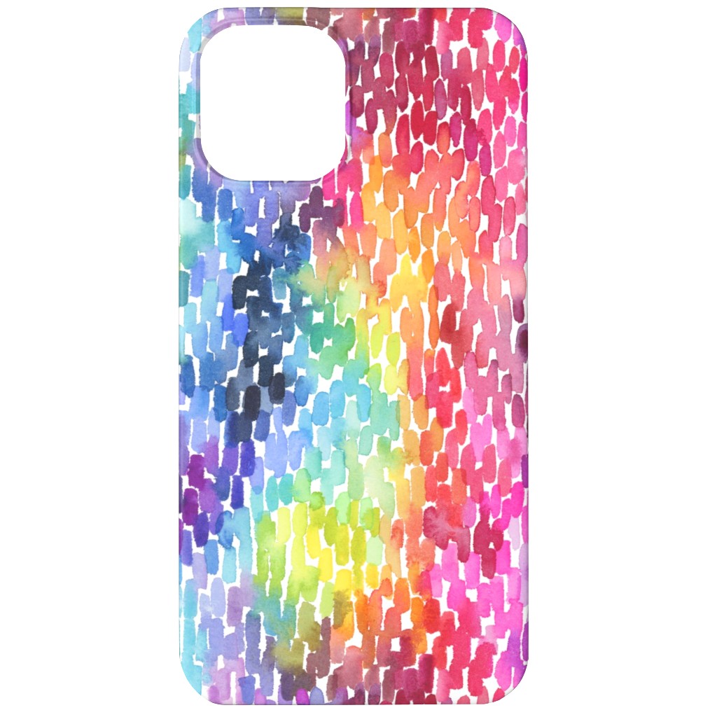 Watercolor Marks - Multi Phone Case, Slim Case, Matte, iPhone 12, Multicolor
