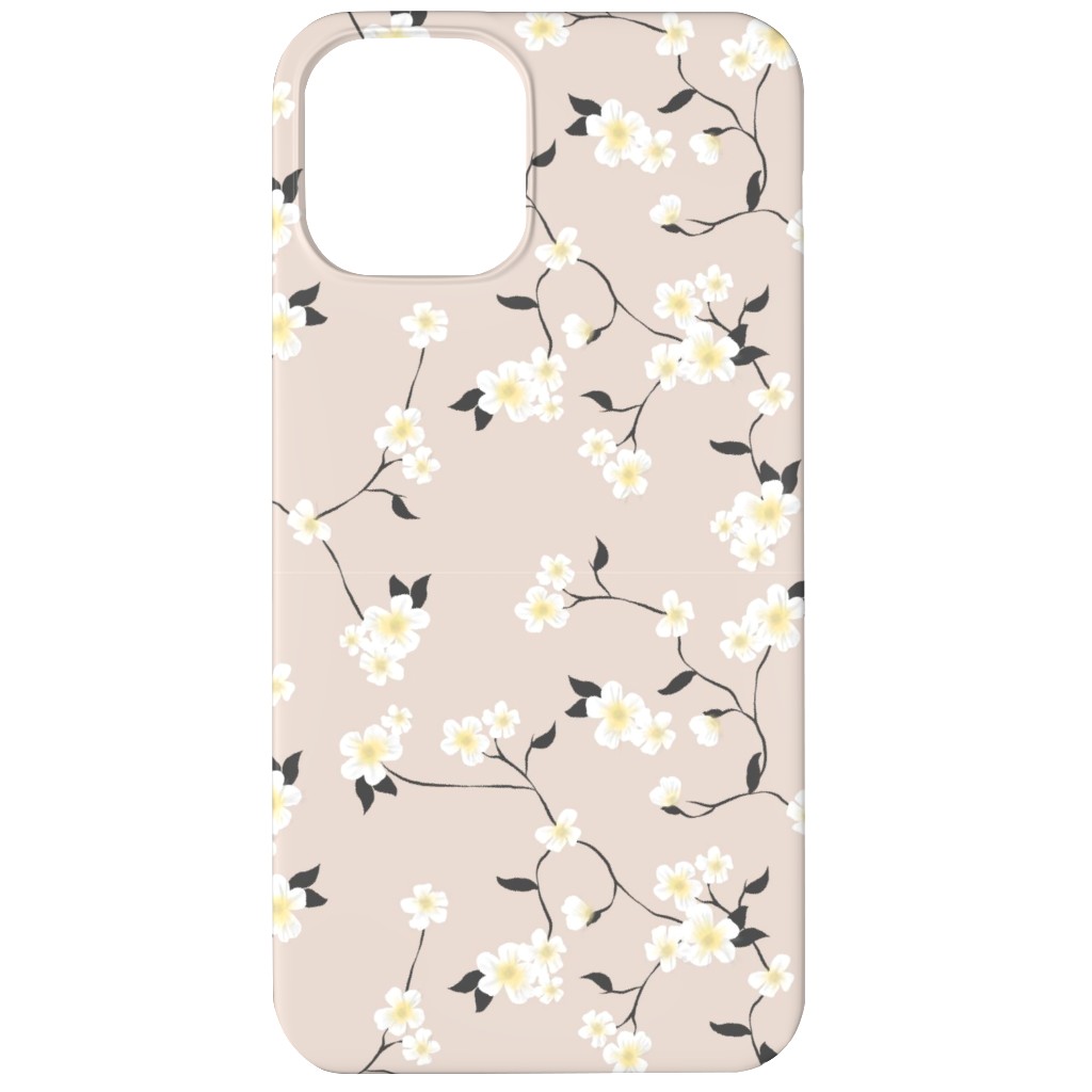 Climbing Flower - Pink Phone Case, Slim Case, Matte, iPhone 12, Pink