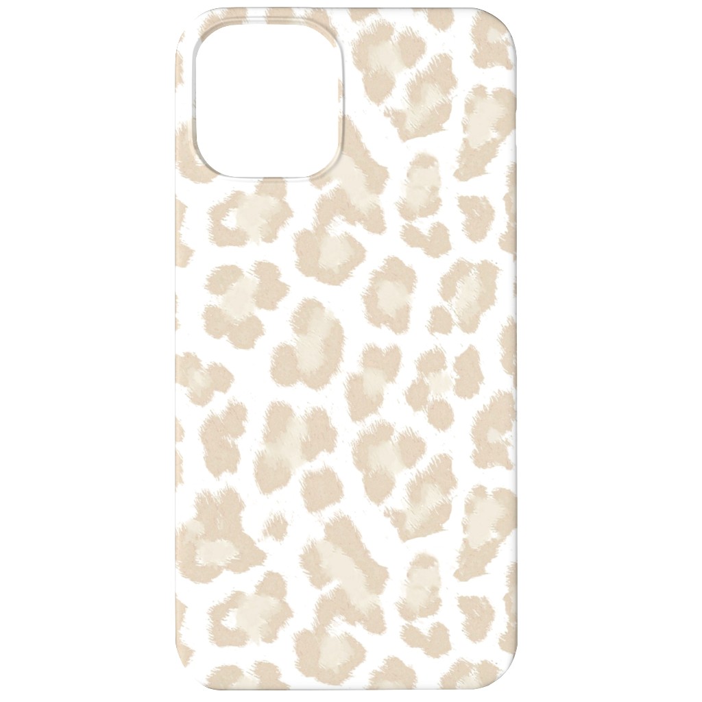 Natural Leopard - Beige Phone Case, Slim Case, Matte, iPhone 12, Beige