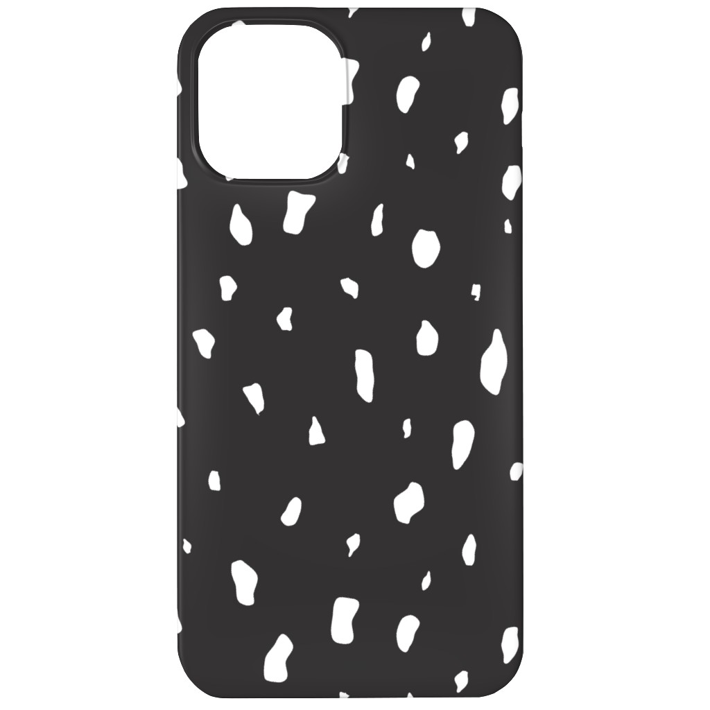 Chipped - Black and White Phone Case, Slim Case, Matte, iPhone 12, Black