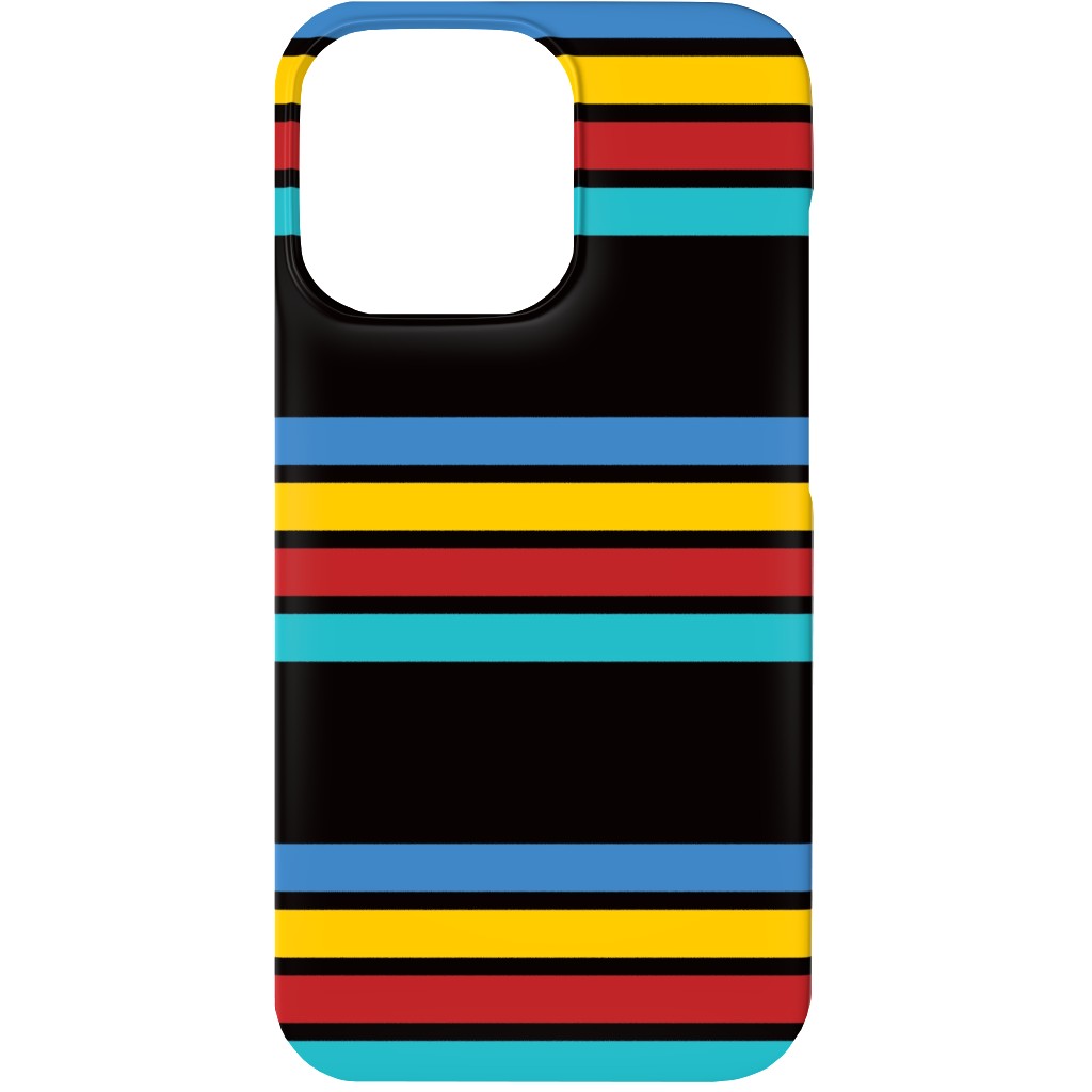 Classic Camping Stripes - Multi Phone Case, Silicone Liner Case, Matte, iPhone 13 Mini, Multicolor