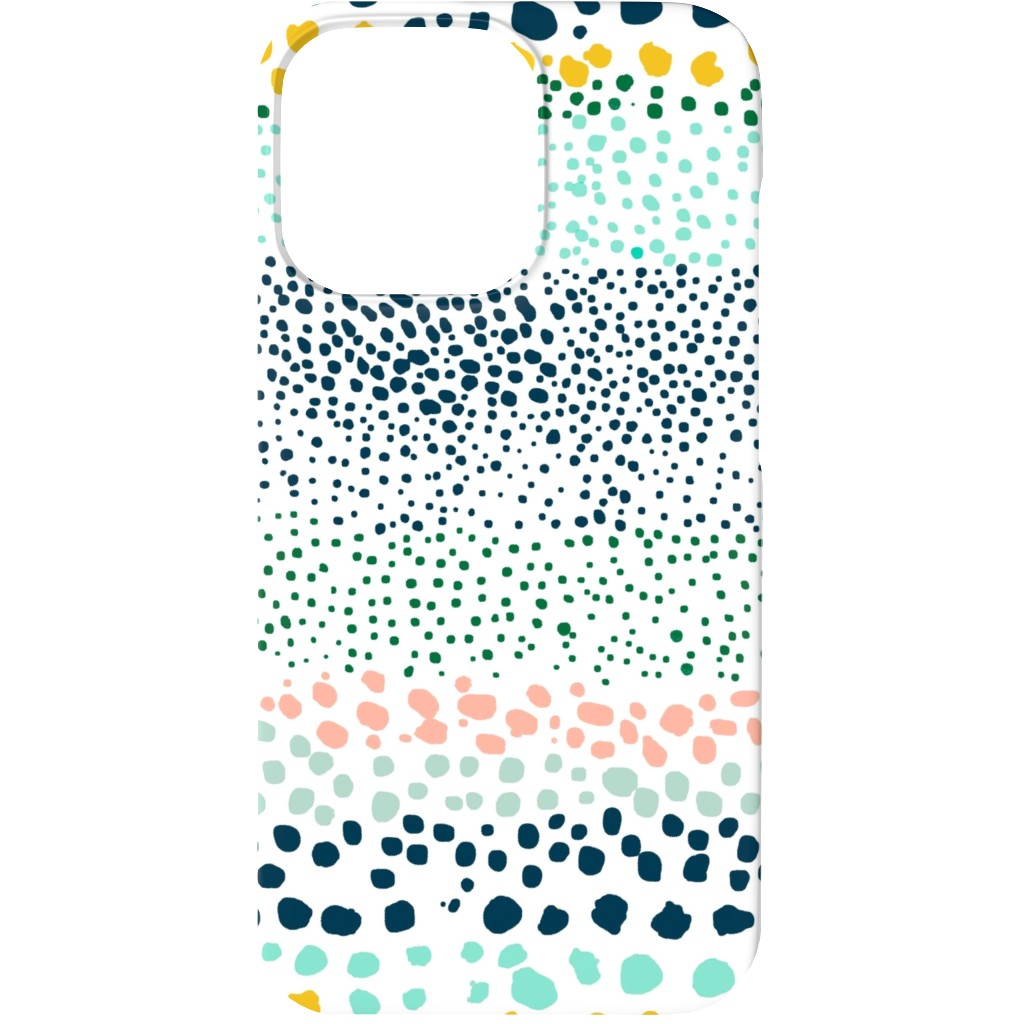 Little Textured Dots - Multi Phone Case, Silicone Liner Case, Matte, iPhone 13 Mini, Multicolor