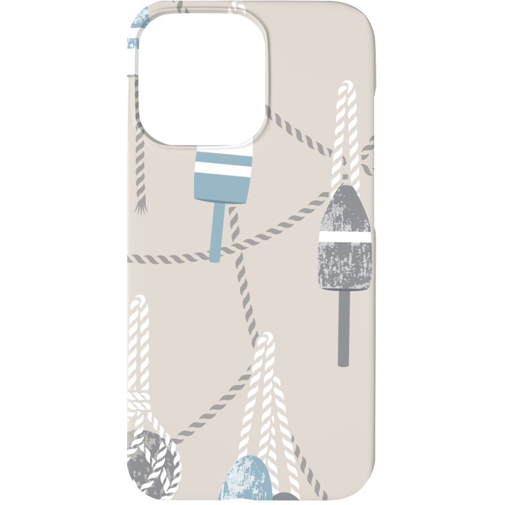 Lobster Buoy - Beige Phone Case, Slim Case, Matte, iPhone 13 Mini, Beige