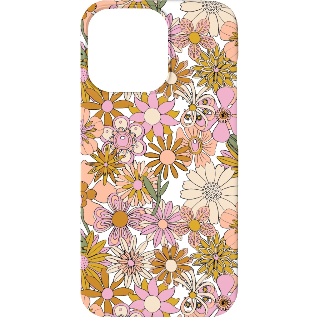 Chelsea Vintage Floral Garden - Pink Phone Case, Slim Case, Matte, iPhone 13 Mini, Pink