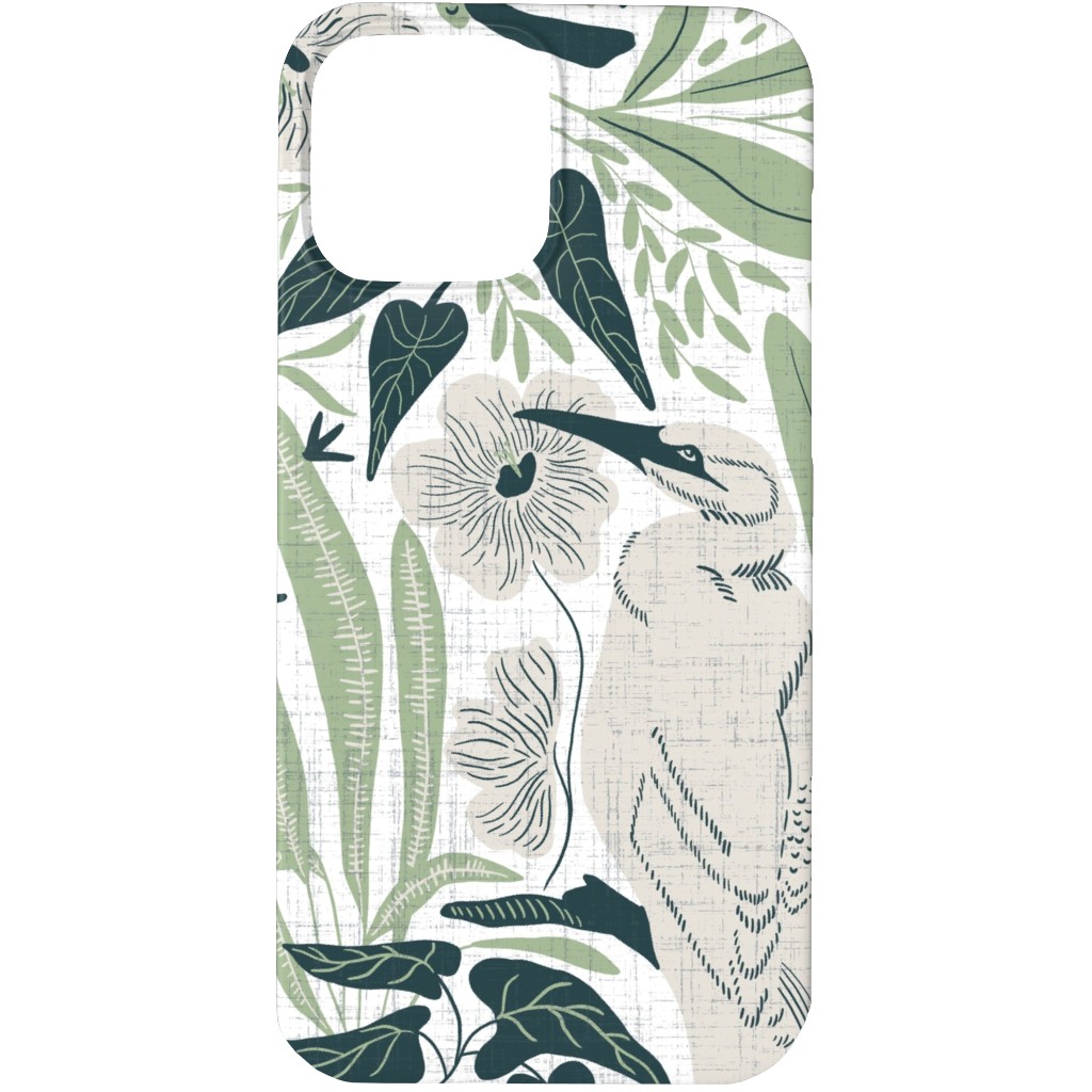 Tropical Hawaiian Dreams Phone Case, Silicone Liner Case, Matte, iPhone 13 Pro Max, Green
