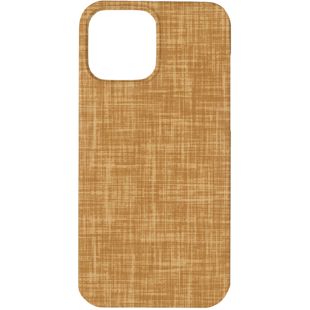 Vintage Linen Phone Case, Silicone Liner Case, Matte, iPhone 13 Pro Max, Brown