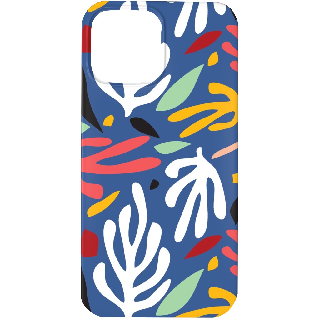 Matisse Style Leaves - Multi Phone Case, Slim Case, Matte, iPhone 13 Pro Max, Multicolor