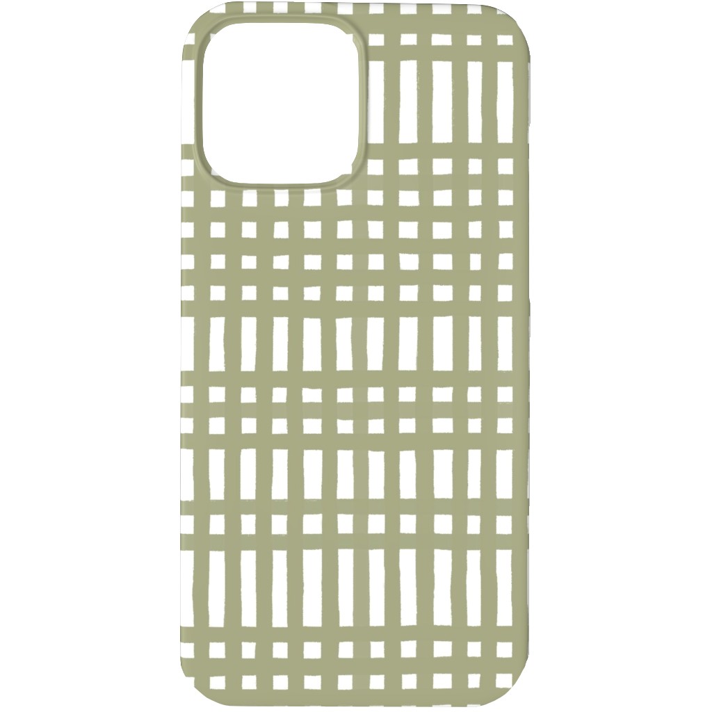 Loose Weave Phone Case, Slim Case, Matte, iPhone 13 Pro Max, Green