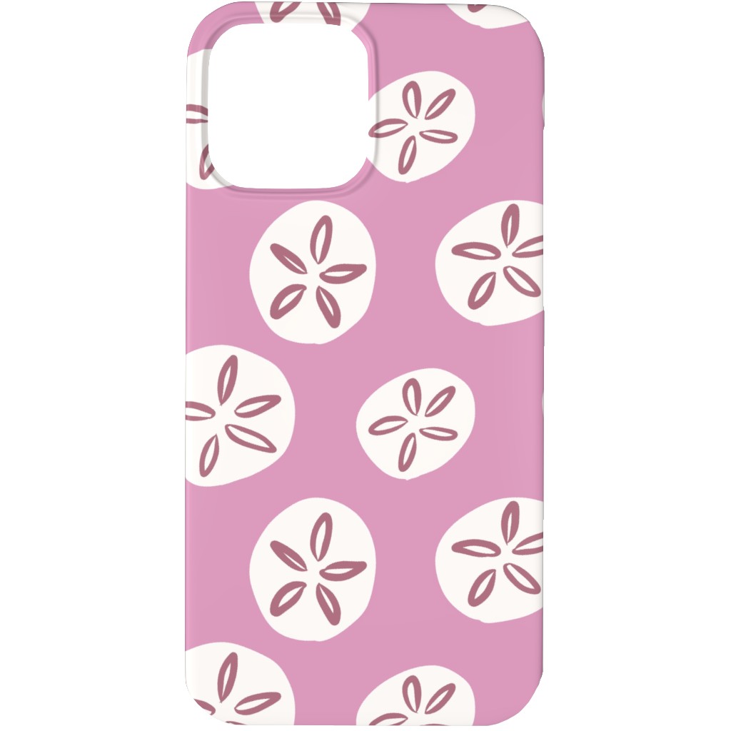 Sand Dollar Sea Shells Phone Case, Slim Case, Matte, iPhone 13 Pro Max, Pink