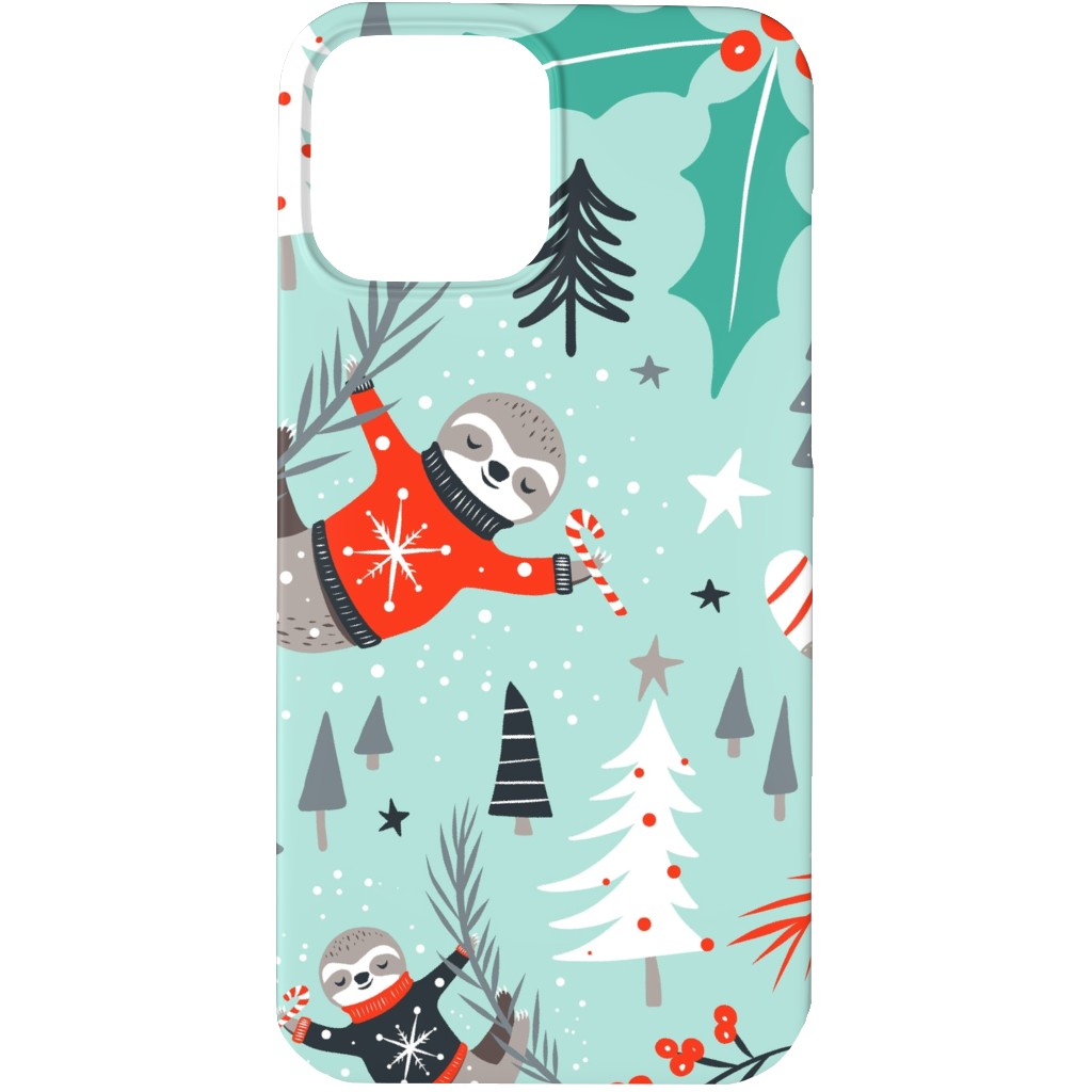 slothy holidays phone case