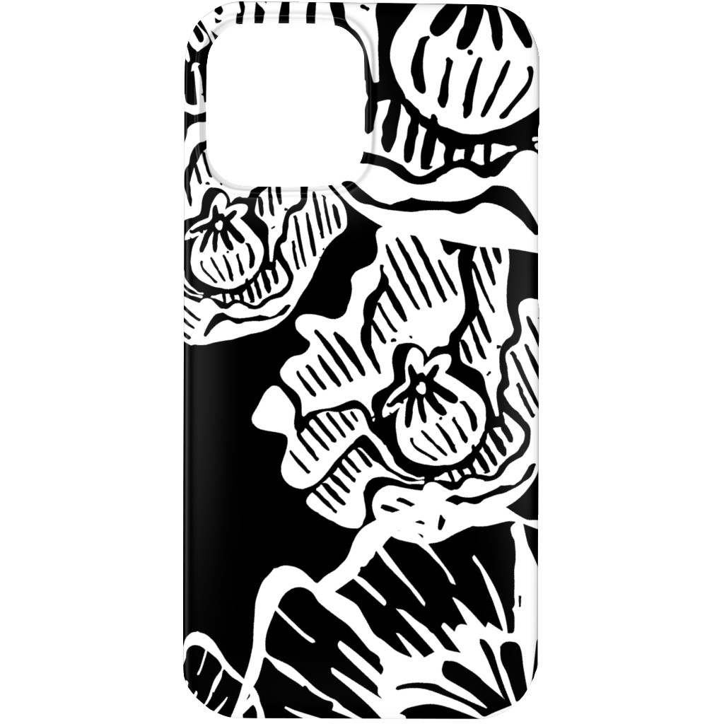 Poppy Arty Phone Case, Slim Case, Matte, iPhone 13 Pro Max, Black, Black