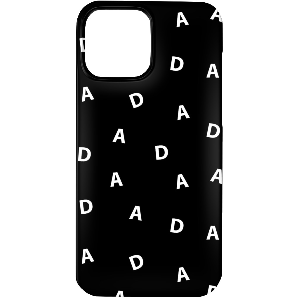 Sweet Dad Typography - Black and White Phone Case, Slim Case, Matte, iPhone 13 Pro Max, Black