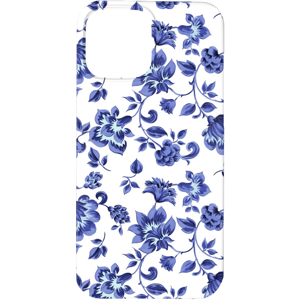 Fleurs De Provence - Blue and White Phone Case, Silicone Liner Case, Matte, iPhone 13 Pro, Blue, True Blue