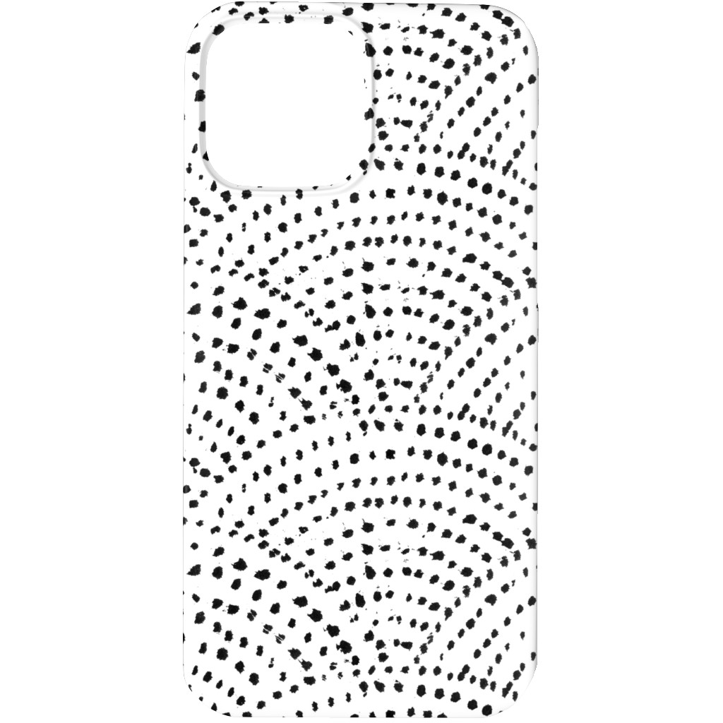 Ink Dot Scales Phone Case, Silicone Liner Case, Matte, iPhone 13 Pro, White