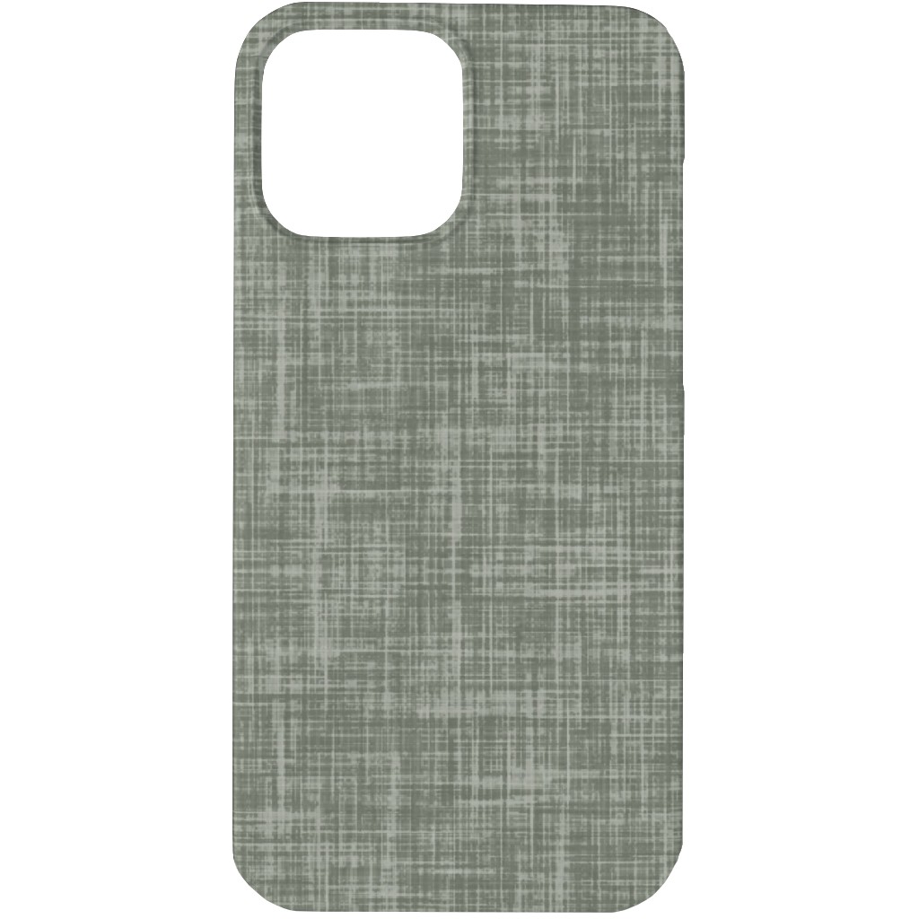 Vintage Linen Phone Case, Silicone Liner Case, Matte, iPhone 13 Pro, Green, Tidal Wave