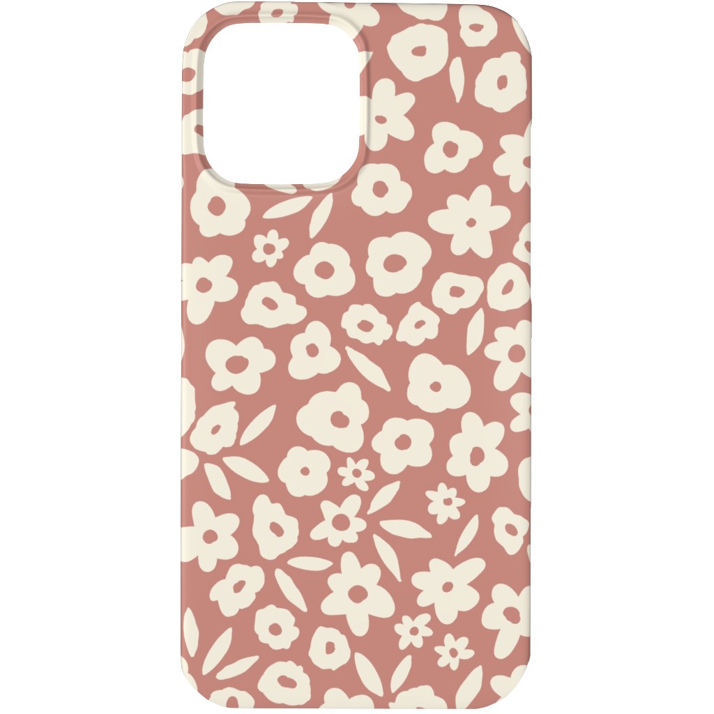 Flower Field on Cameo Rose Phone Case, Slim Case, Matte, iPhone 13 Pro, Pink