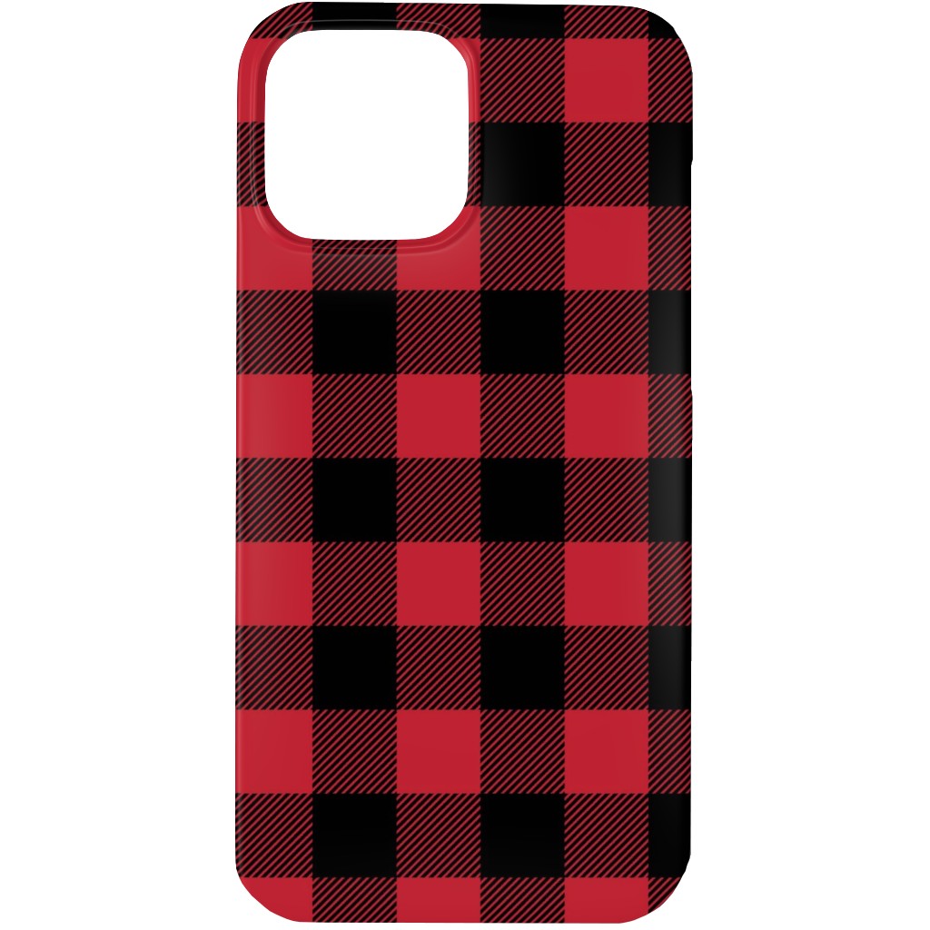 Ducks, Trucks, and Eight Point Bucks - Red and Black Phone Case, Slim Case, Matte, iPhone 13 Pro, Red