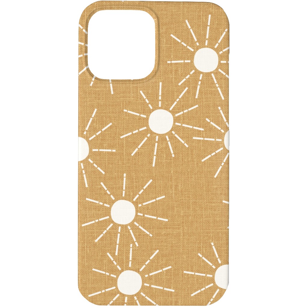 Summer Sunshine - Mustard Yellow Phone Case, Slim Case, Matte, iPhone 13 Pro, Yellow