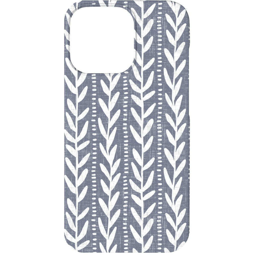 Climbing Vines Deep Woods - Slate Phone Case, Silicone Liner Case, Matte, iPhone 13, Gray