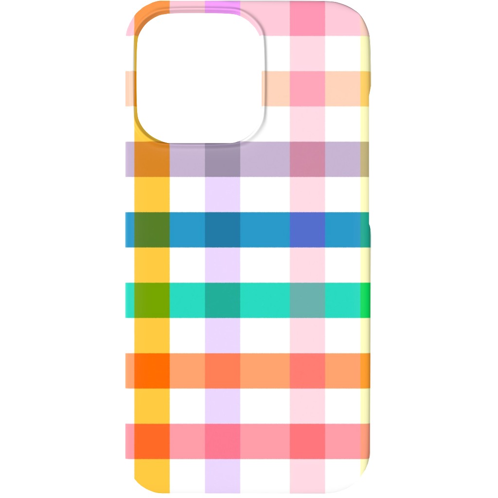 Summer Joyful Picnic Gingham - Multi Phone Case, Silicone Liner Case, Matte, iPhone 13, Multicolor