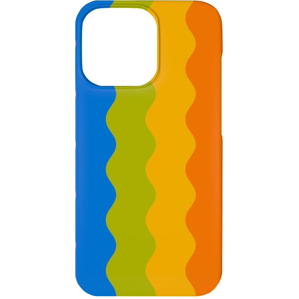 Rainbow Squiggles Phone Case, Silicone Liner Case, Matte, iPhone 13, Multicolor