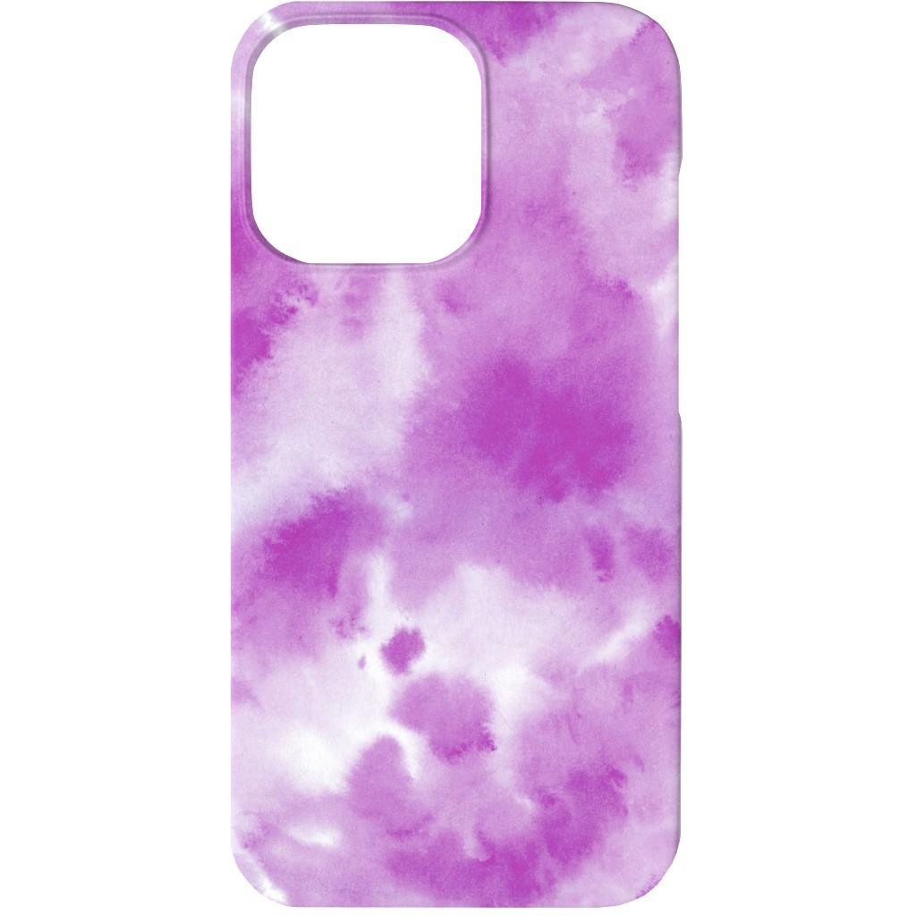 Watercolor Texture - Purple Phone Case, Silicone Liner Case, Matte, iPhone 13, Purple