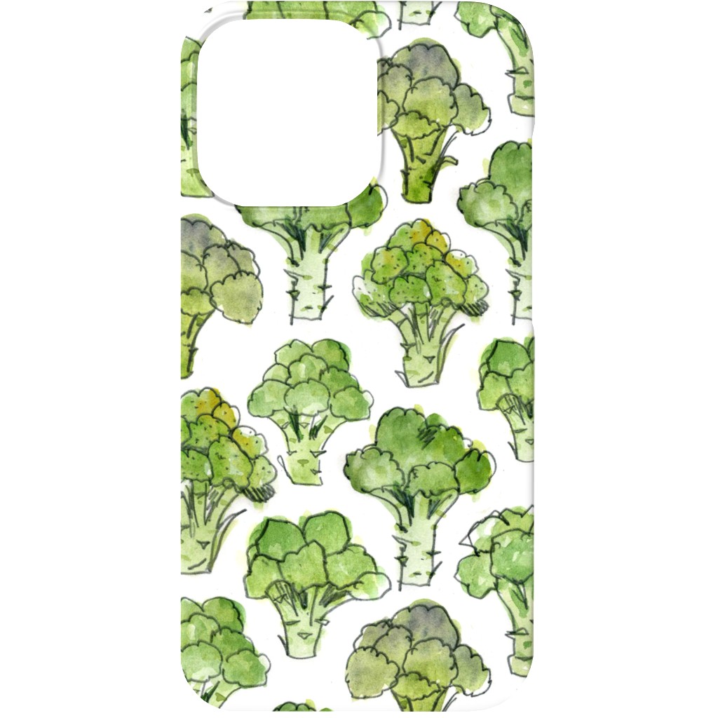 Broccoli - Green Phone Case, Silicone Liner Case, Matte, iPhone 13, Green, Classic Green