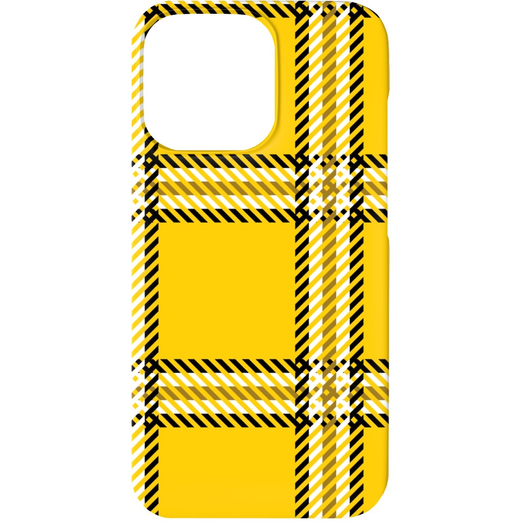 Cher's Plaid Phone Case, Silicone Liner Case, Matte, iPhone 13, Yellow