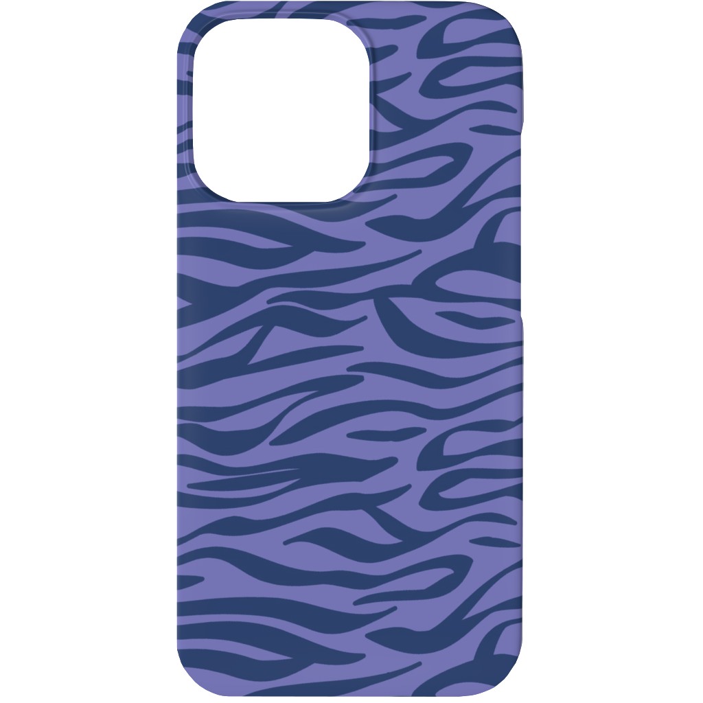 Zebra Animal Print - Purple Phone Case, Silicone Liner Case, Matte, iPhone 13, Purple