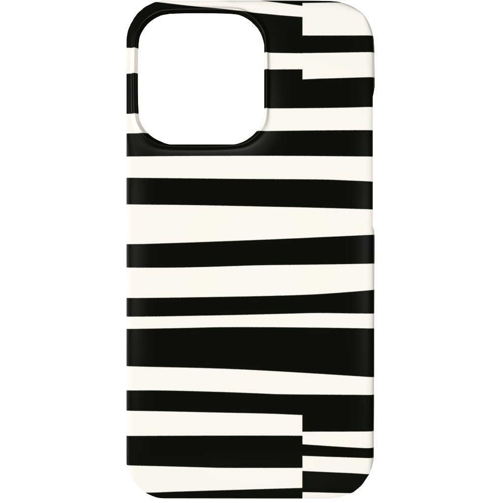 Twiggy Stripes Phone Case, Silicone Liner Case, Matte, iPhone 13, Black