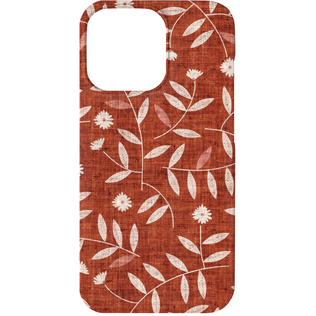 Darcy Phone Case, Silicone Liner Case, Matte, iPhone 13, Red, Maple