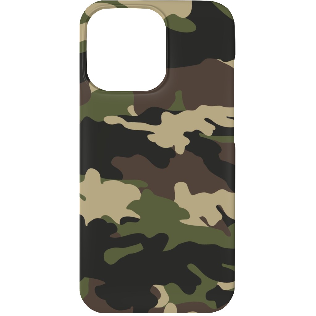 Ducks, Trucks, and Eight Point Bucks - Camo Phone Case, Silicone Liner Case, Matte, iPhone 13, Green