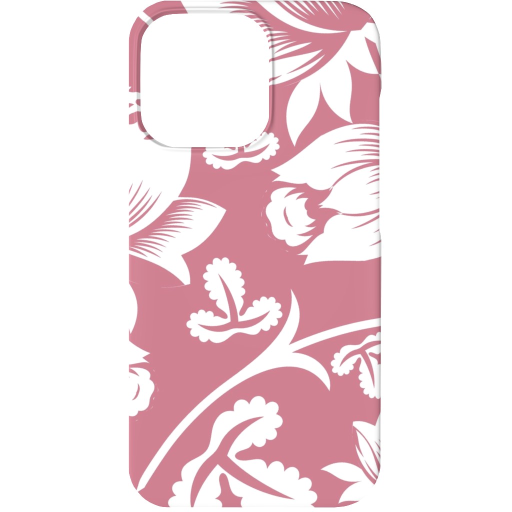 Lovely Rose Flower - Pink and White Phone Case, Silicone Liner Case, Matte, iPhone 13, Pink