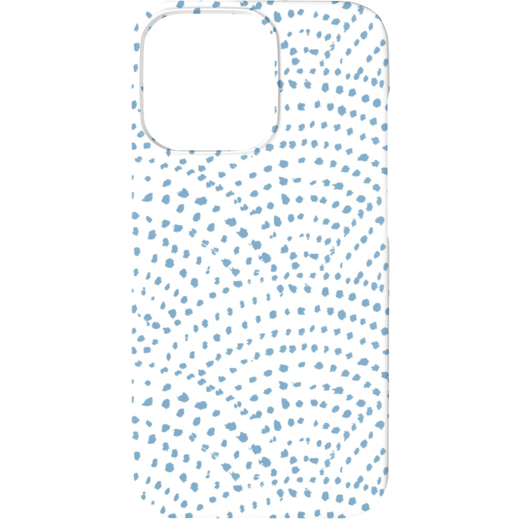 Ink Dot Scales Phone Case, Silicone Liner Case, Matte, iPhone 13, Blue