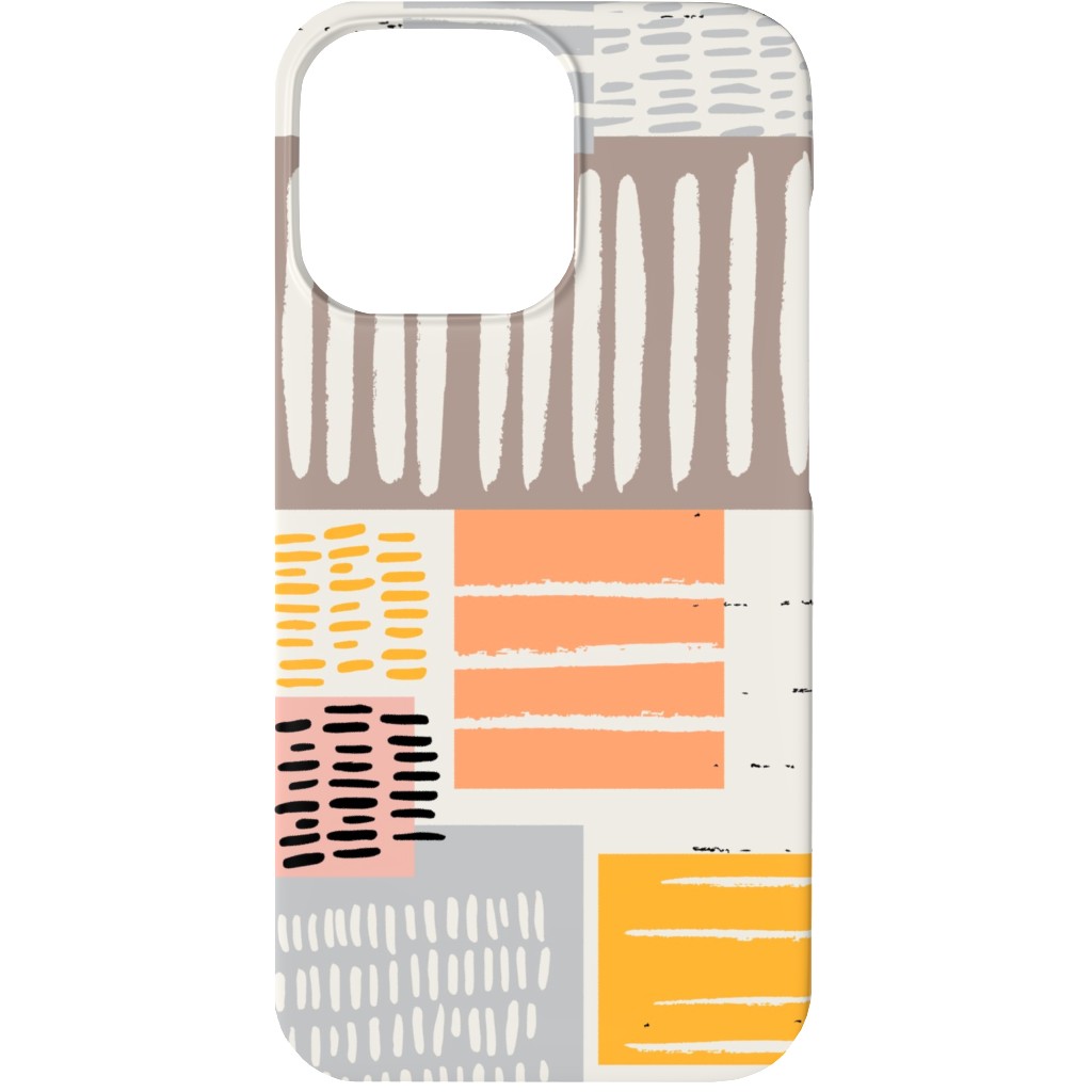 Textured Color Blocks - Multi Phone Case, Silicone Liner Case, Matte, iPhone 13, Multicolor