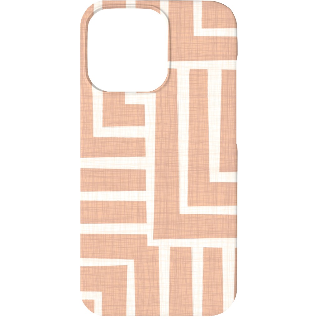 Square Angles - Pink Phone Case, Slim Case, Matte, iPhone 13, Pink