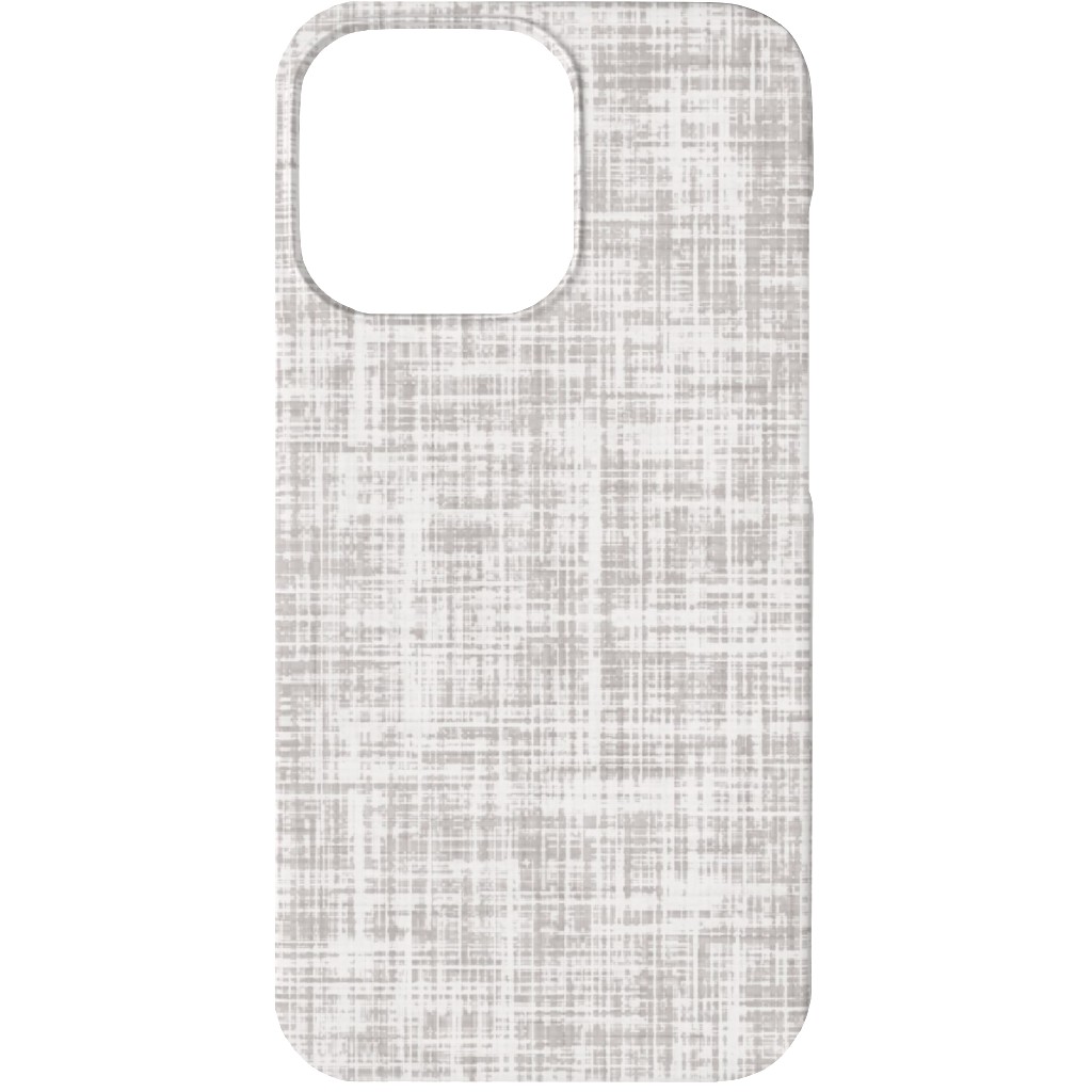 Vintage Linen Phone Case, Slim Case, Matte, iPhone 13, Gray