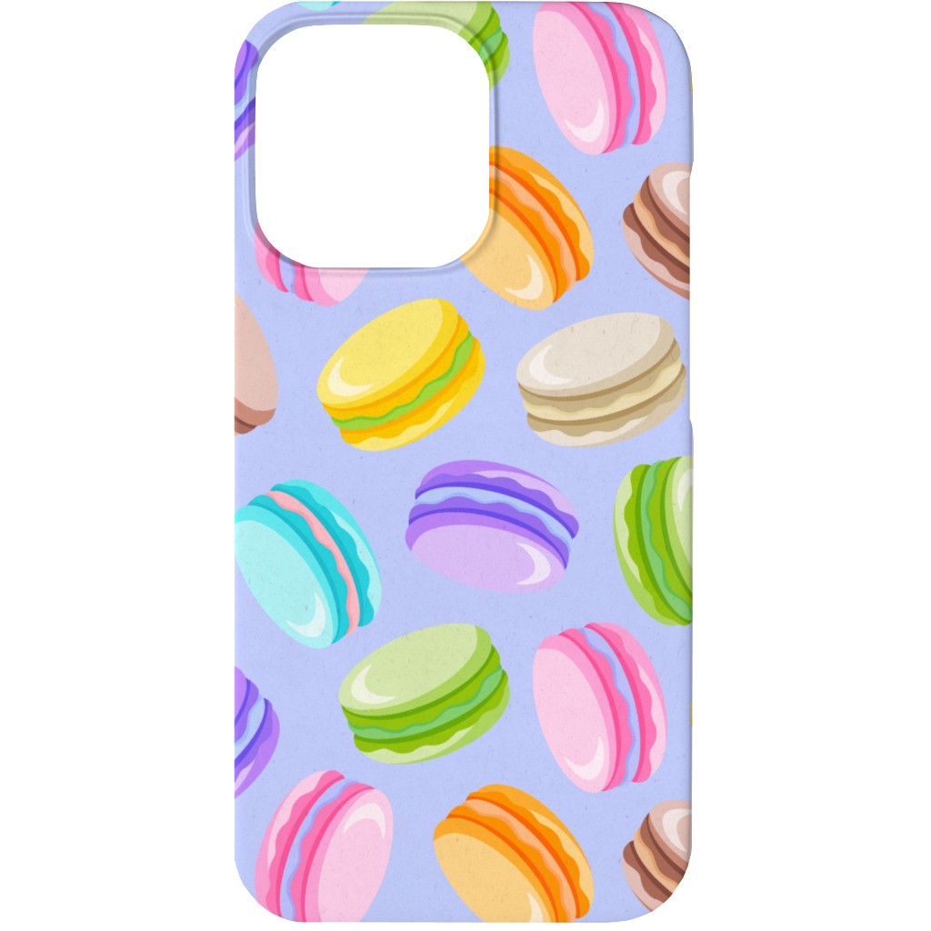 Pastel Macarons - Lavender Phone Case, Slim Case, Matte, iPhone 13, Purple, Purple
